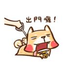 Dog and hand（個別スタンプ：12）