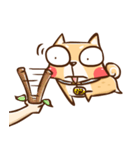 Dog and hand（個別スタンプ：13）