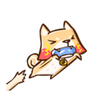 Dog and hand（個別スタンプ：15）