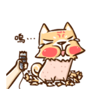 Dog and hand（個別スタンプ：21）