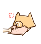 Dog and hand（個別スタンプ：24）