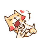 Dog and hand（個別スタンプ：30）