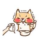 Dog and hand（個別スタンプ：32）