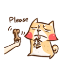 Dog and hand（個別スタンプ：33）