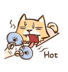 Dog and hand（個別スタンプ：37）