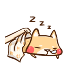 Dog and hand（個別スタンプ：40）