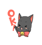 クロネコにゃん太郎（個別スタンプ：1）