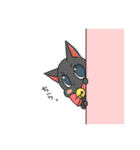 クロネコにゃん太郎（個別スタンプ：16）