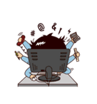 Stupid Hair Boy（個別スタンプ：4）