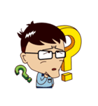 Stupid Hair Boy（個別スタンプ：7）