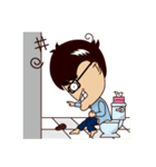 Stupid Hair Boy（個別スタンプ：32）