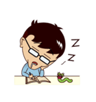Stupid Hair Boy（個別スタンプ：33）