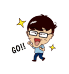 Stupid Hair Boy（個別スタンプ：34）