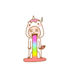 man in the unicorn suit（個別スタンプ：34）