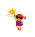 Weather_and girls summer（個別スタンプ：30）
