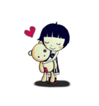 Rabbit handa with friends（個別スタンプ：3）