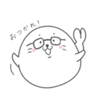 メガネアザラシ（個別スタンプ：3）