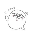 メガネアザラシ（個別スタンプ：8）