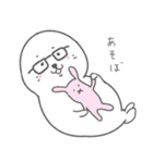 メガネアザラシ（個別スタンプ：19）