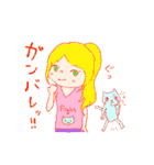 カラフル系女子。（個別スタンプ：8）