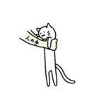 しろいねこの気怠い生活（個別スタンプ：6）