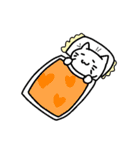しろいねこの気怠い生活（個別スタンプ：18）