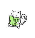 しろいねこの気怠い生活（個別スタンプ：20）