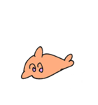 オレンジいるかちゃん（個別スタンプ：36）