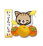 和風な猫ちゃん3♪日本の秋（個別スタンプ：26）