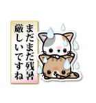 和風な猫ちゃん3♪日本の秋（個別スタンプ：33）