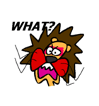 Red Cheeks Lion（個別スタンプ：9）