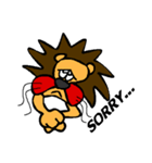 Red Cheeks Lion（個別スタンプ：16）
