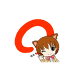 動物の娘 猫のみーこ 日常編（個別スタンプ：16）