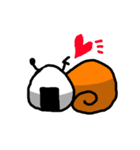 おにぎりまいまいとはさみむし（個別スタンプ：16）