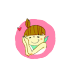 The Girl who don't care reputation（個別スタンプ：21）