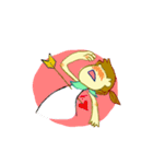 The Girl who don't care reputation（個別スタンプ：26）