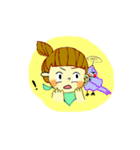 The Girl who don't care reputation（個別スタンプ：35）