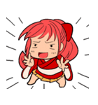 赤い髪の女の子スタンプ（個別スタンプ：39）