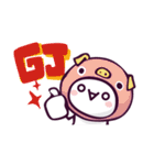 かおもじん.（個別スタンプ：14）