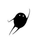 黒くて丸くて可愛いヤツら（個別スタンプ：1）