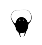 黒くて丸くて可愛いヤツら（個別スタンプ：5）