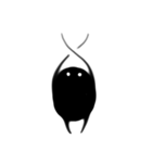 黒くて丸くて可愛いヤツら（個別スタンプ：6）
