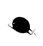 黒くて丸くて可愛いヤツら（個別スタンプ：10）
