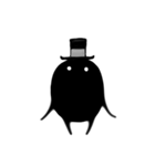 黒くて丸くて可愛いヤツら（個別スタンプ：33）