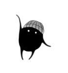 黒くて丸くて可愛いヤツら（個別スタンプ：35）