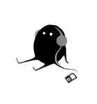 黒くて丸くて可愛いヤツら（個別スタンプ：36）