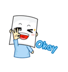 Paper mask I do not show（個別スタンプ：2）