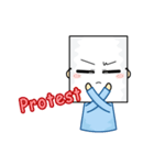 Paper mask I do not show（個別スタンプ：4）