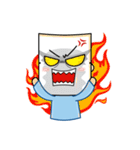 Paper mask I do not show（個別スタンプ：8）