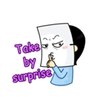Paper mask I do not show（個別スタンプ：9）